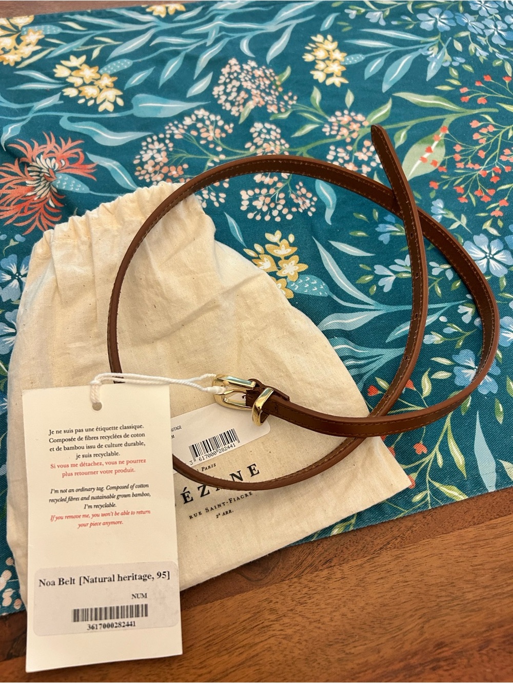 Sezane Noa Belt 85 NWT - Picture 3 of 4